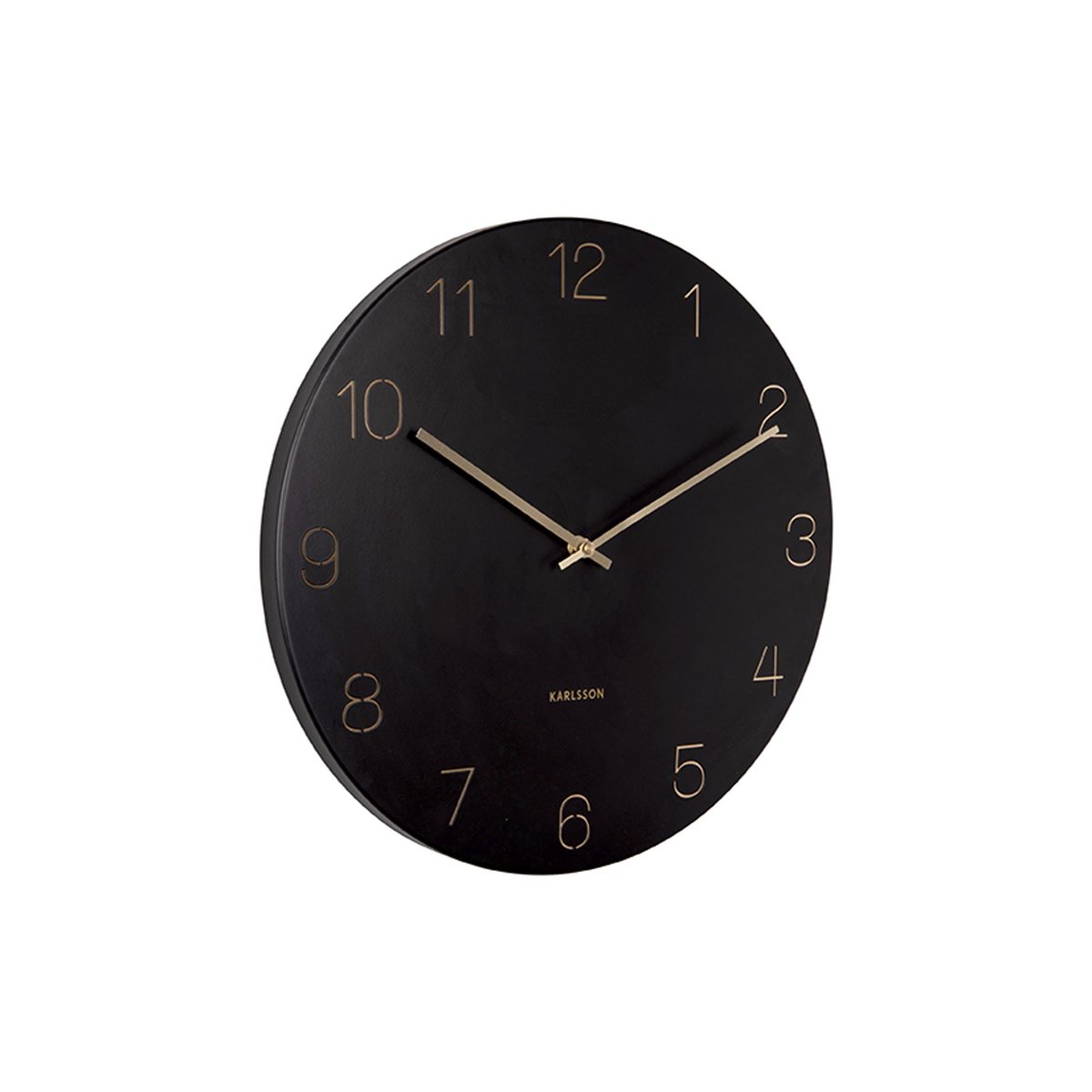 Horloge Murale Acier CHARM noir, KARLSSON