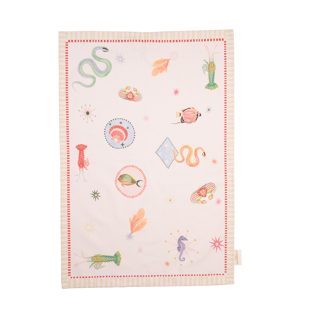 Set of 2 Harlequin Tea Towels multi-coloured, YVONNE ELLEN