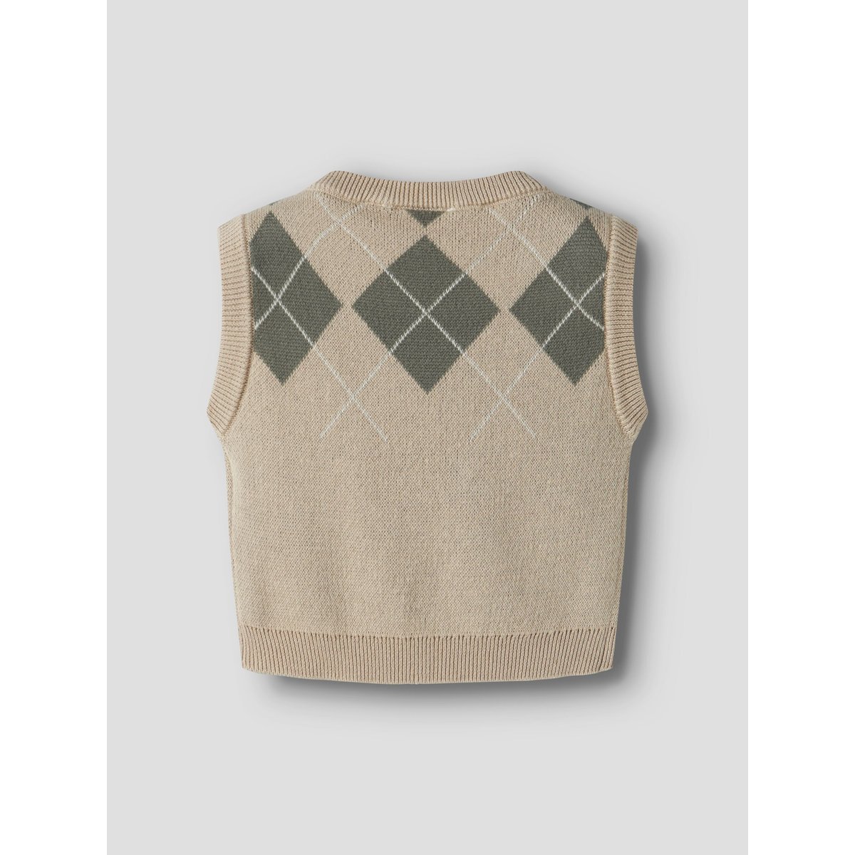 Gilet Tricoté gris - white pepper1, NAME IT