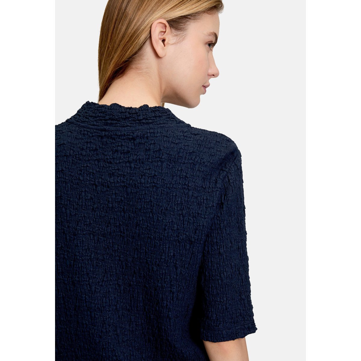 T-Shirt avec structure à col droit dark sky, BETTY BARCLAY