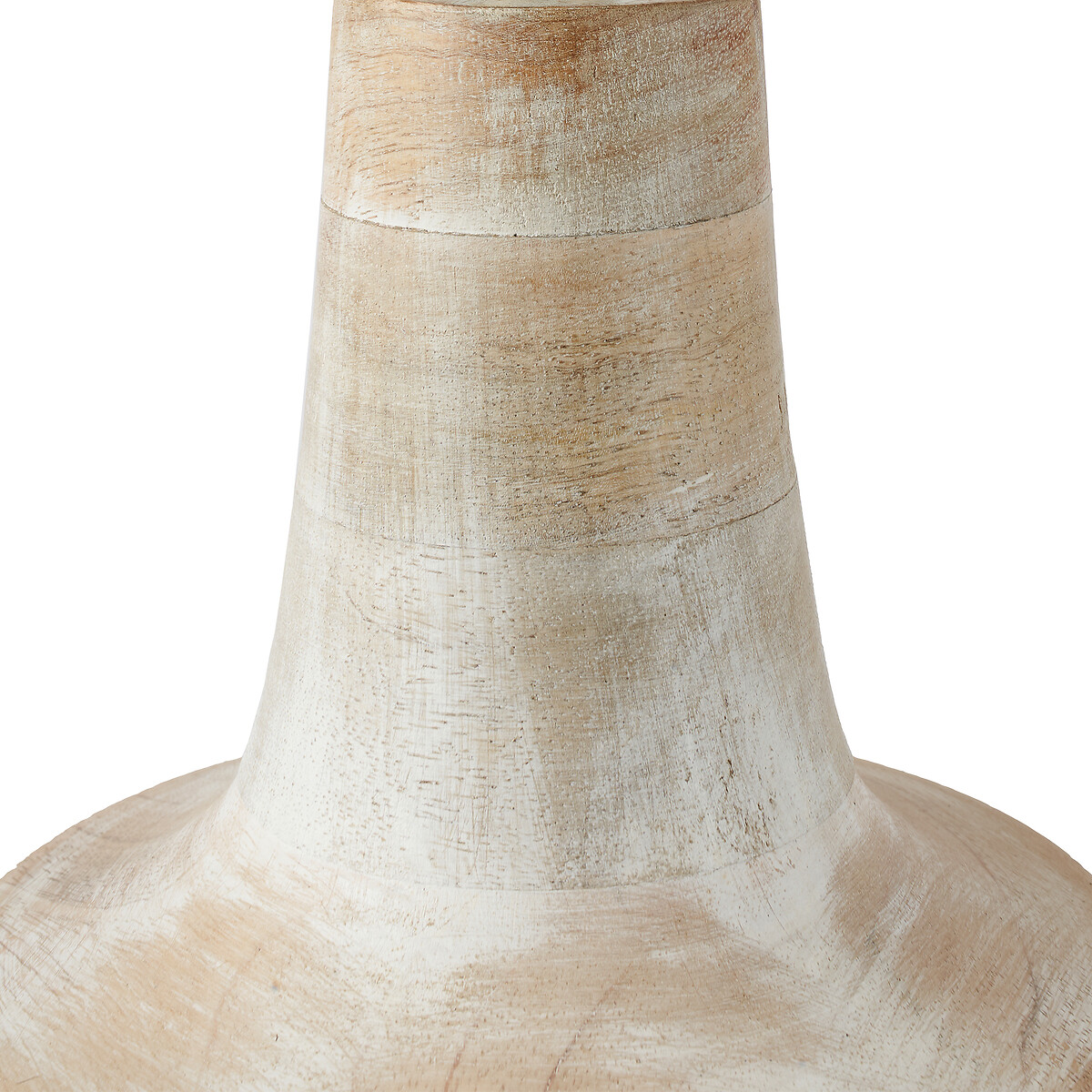 Dena Tall Textured Wood Table Lamp Base grey, SO'HOME