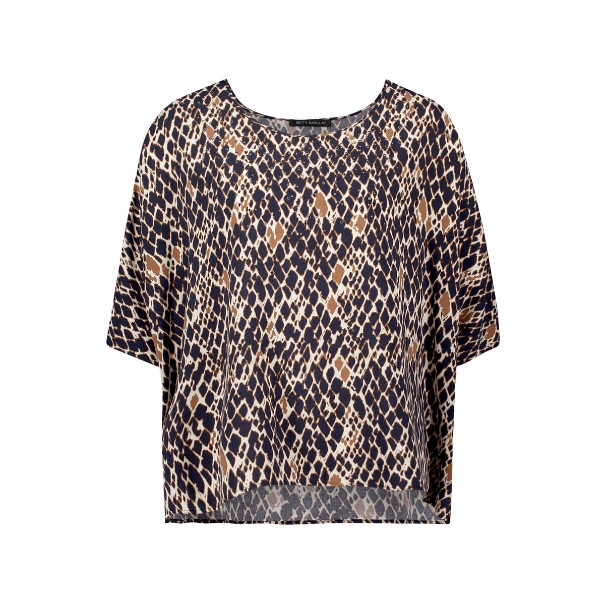 Tunique à pierres fantaisie dark blue/brown, BETTY BARCLAY