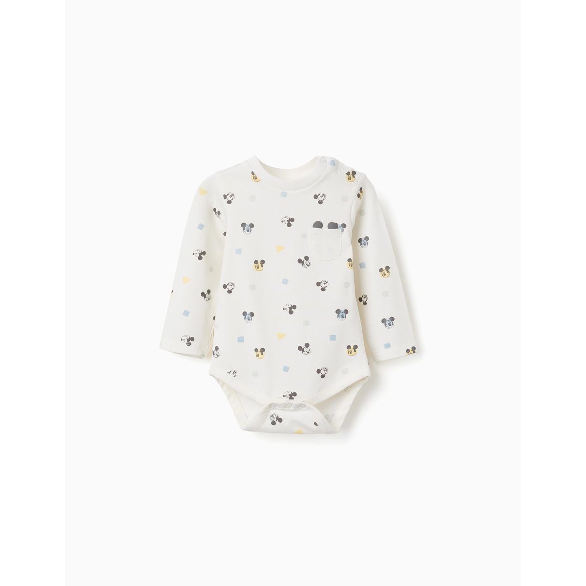 Body à manches longues avec motif Mickey blanc, ZIPPY