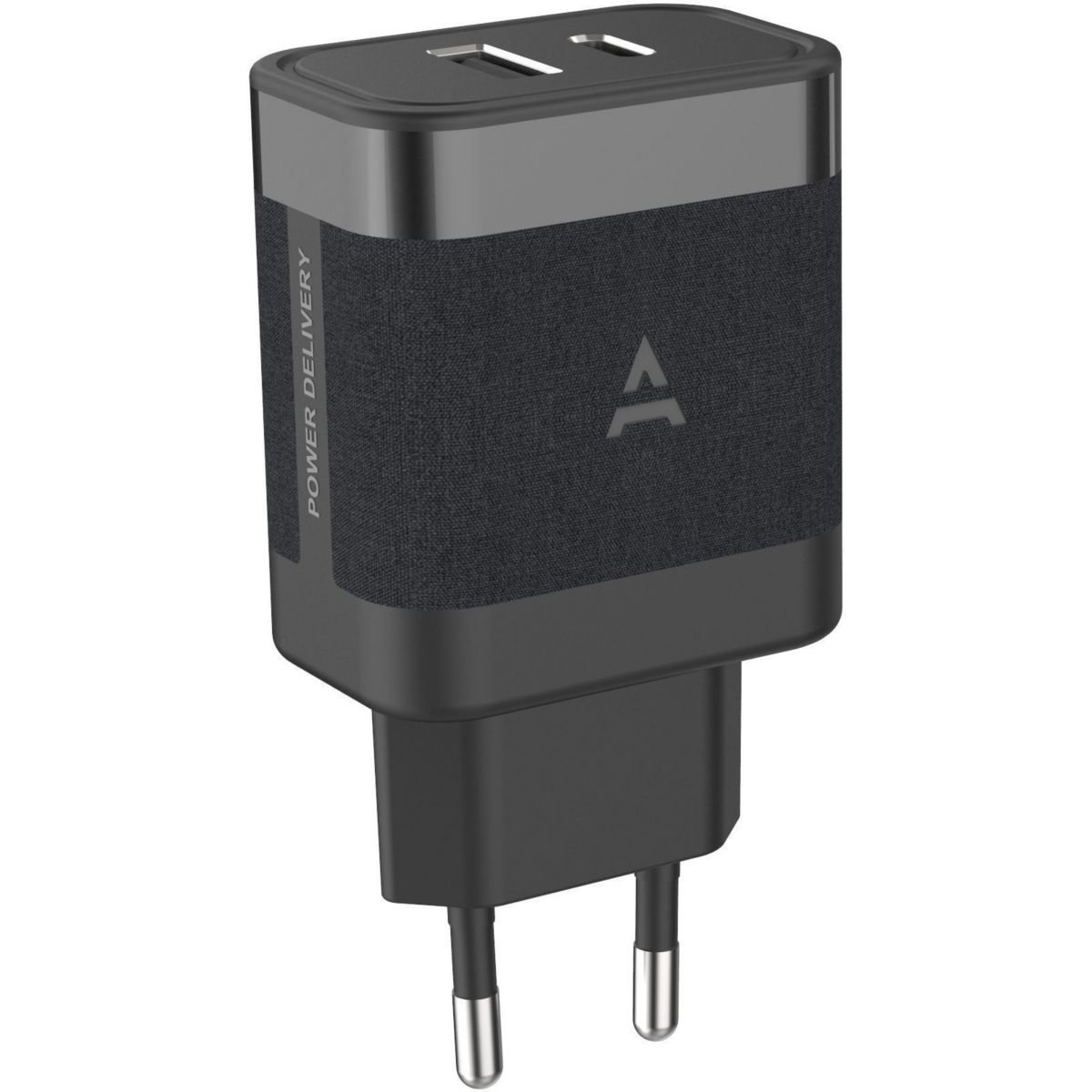 Chargeur 45W charge rapide USB-A/USB-C couleur unique, ADEQWAT
