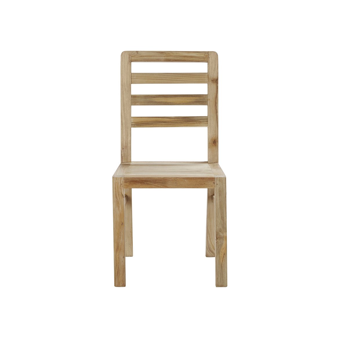 Chaise en bois de teck recyclé CARGO naturel, BERAH GETAH