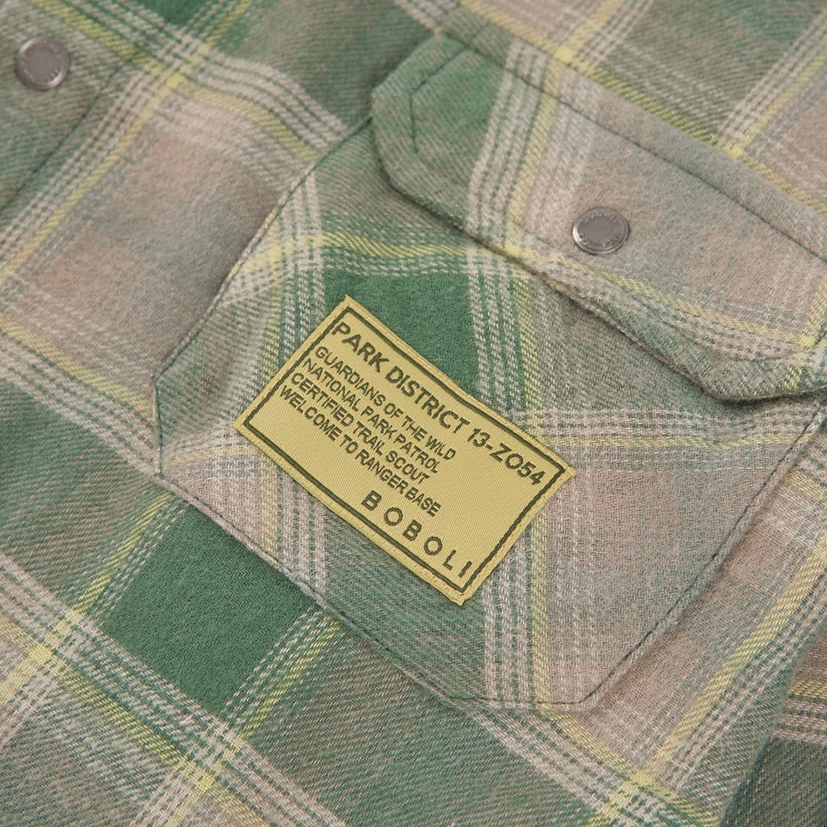 Surchemise garçon à carreaux avec patch multicolore, BOBOLI