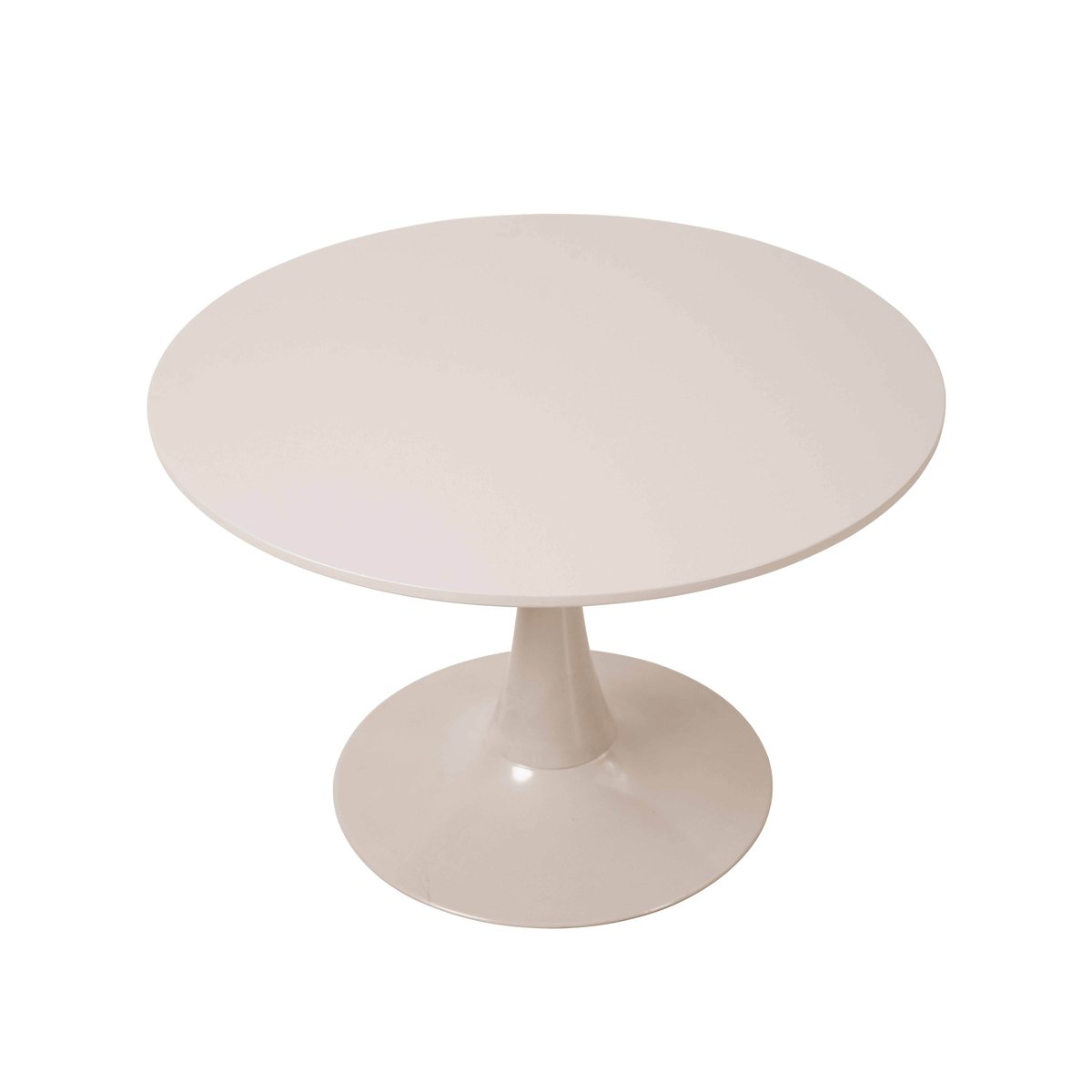 Table basse ronde Ø70 cm, FANCY crème, OVIALA