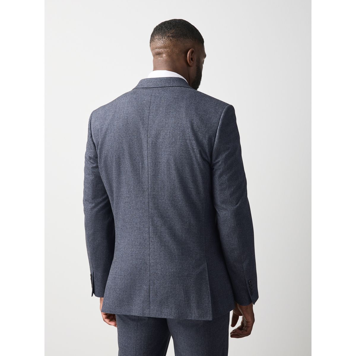 Veste motionflex en flanelle stretch bleu, NEXT