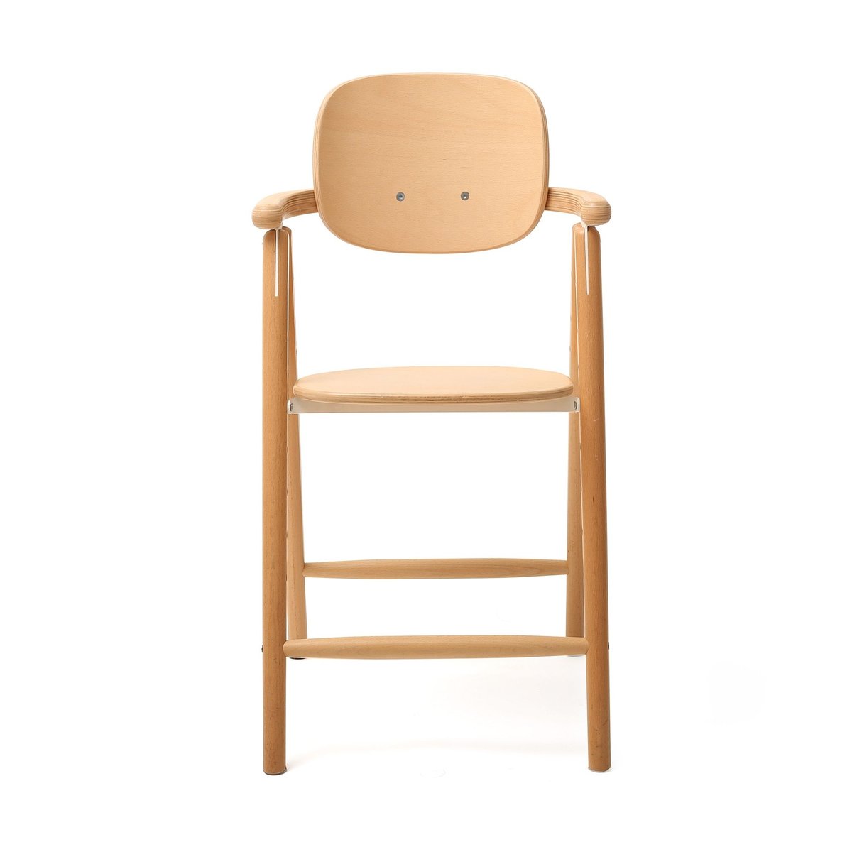 Chaise haute TOBO bois naturel, CHARLIE CRANE