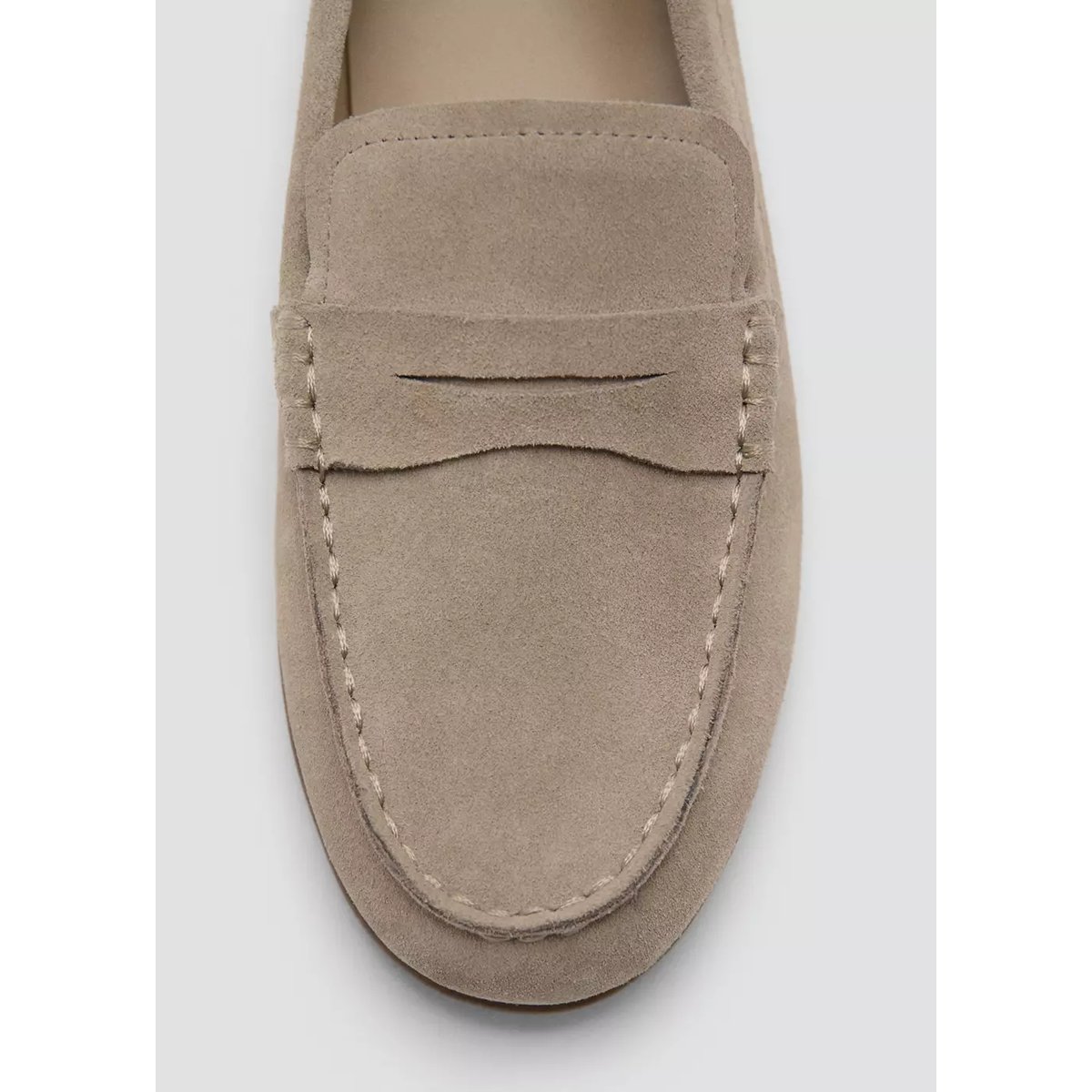 Mocassins cuir sable, MANGO KIDS