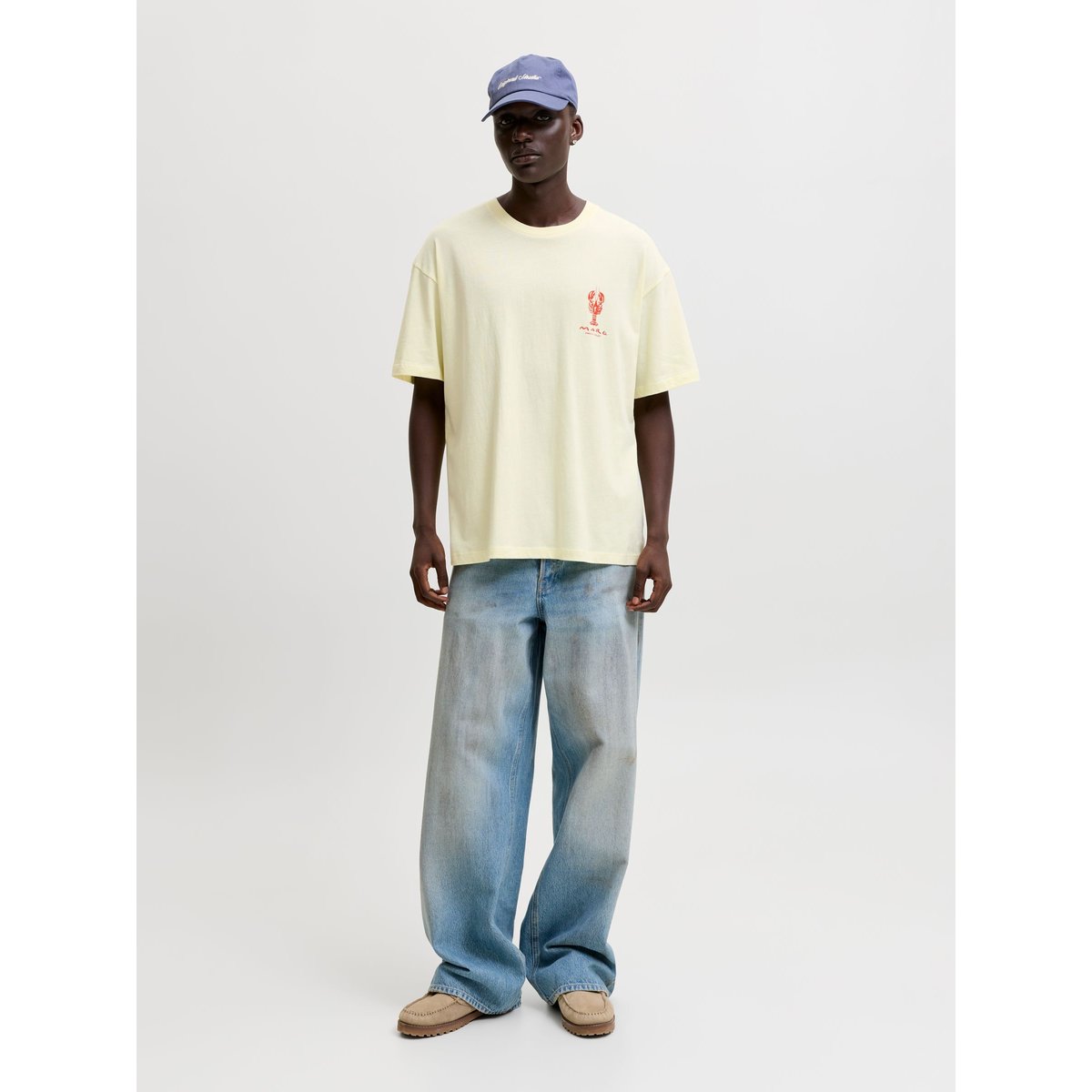 T-Shirt transparent yellow, JACK & JONES