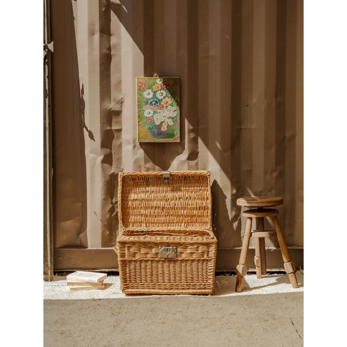 Malle en osier Lucienne N°309 - Bon état beige, DEBONGOUT