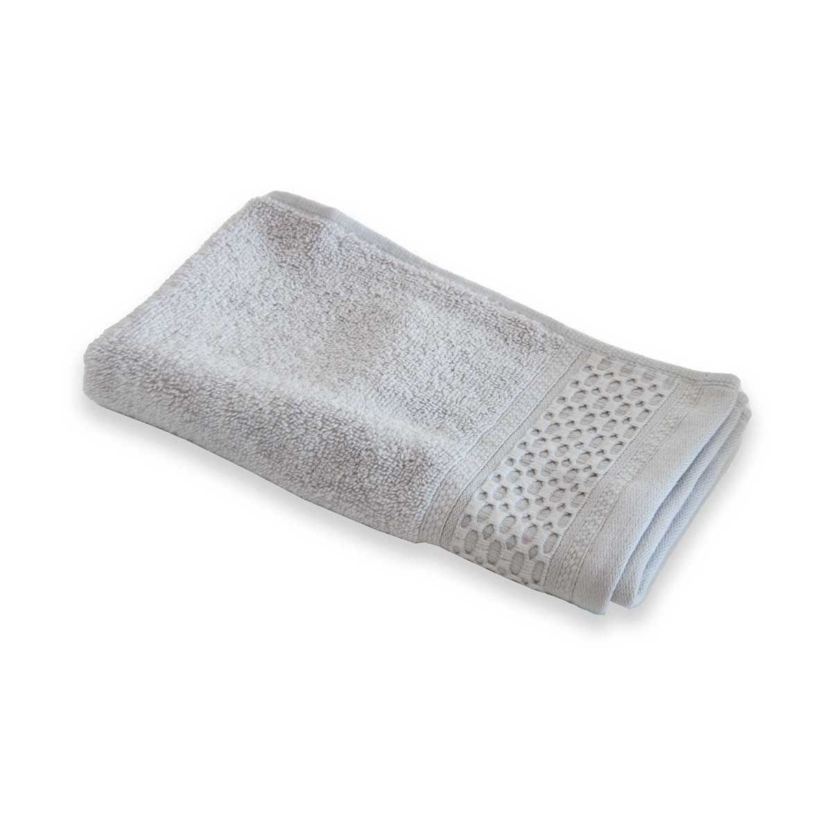 Serviette invité 500g/m² - ZERO TWIST gris, TRADITION DES VOSGES