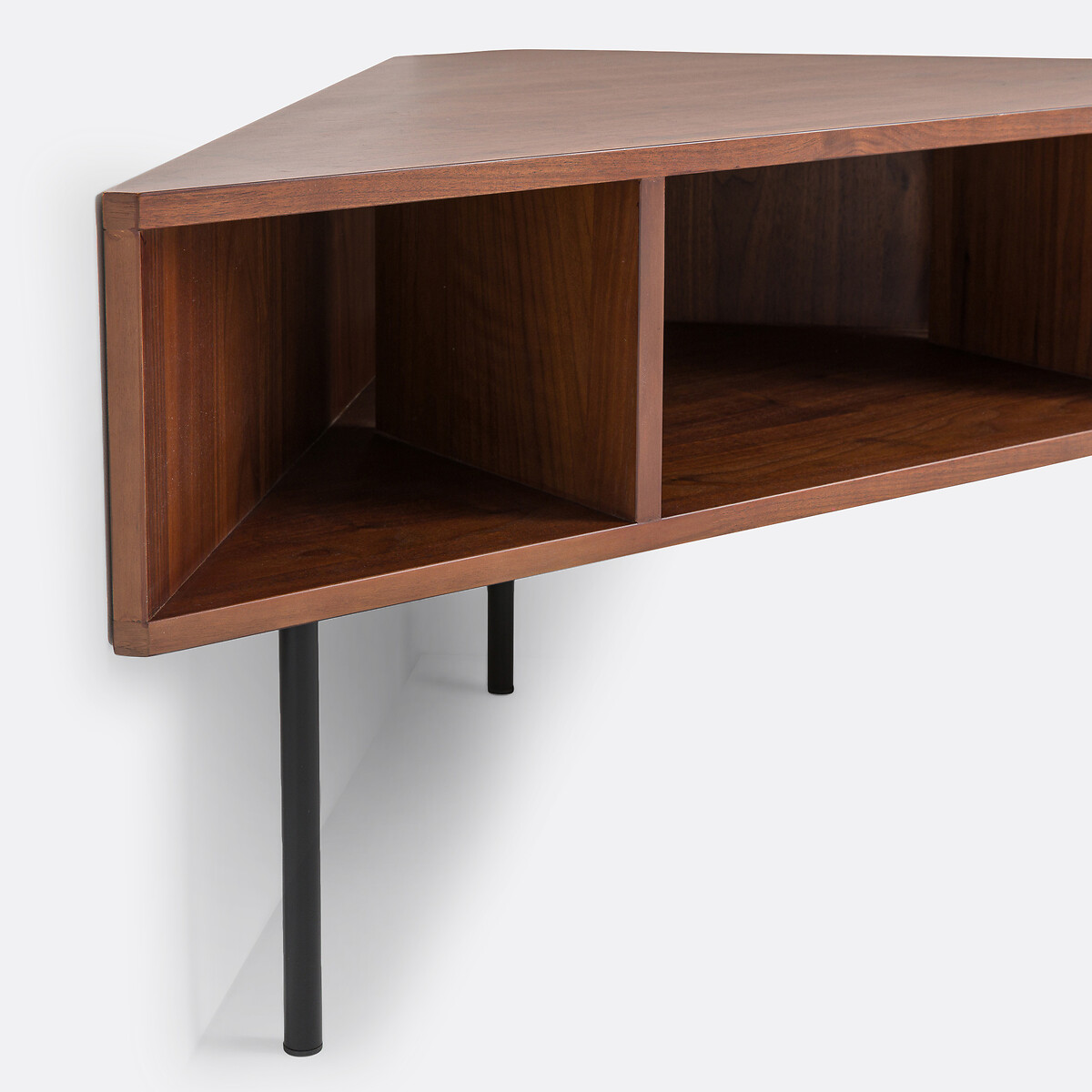 Bianzo TV unit in walnut veneer walnut, LA REDOUTE INTERIEURS