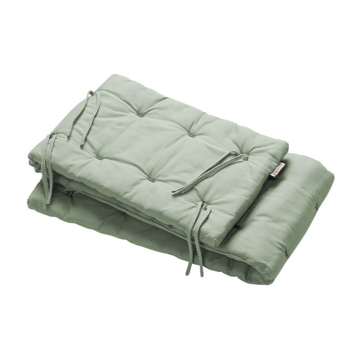 Tour de lit Linea et Luna en coton bio blanc, LEANDER