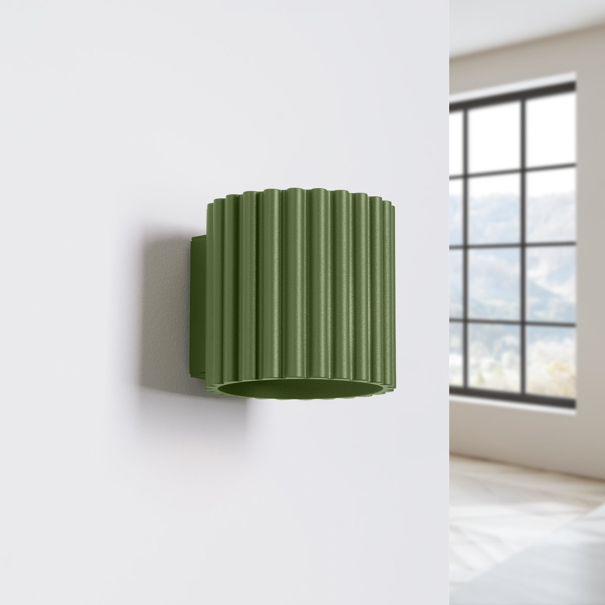 Applique Aluminium Vert Olive G9 1 Aura vert, EDEN