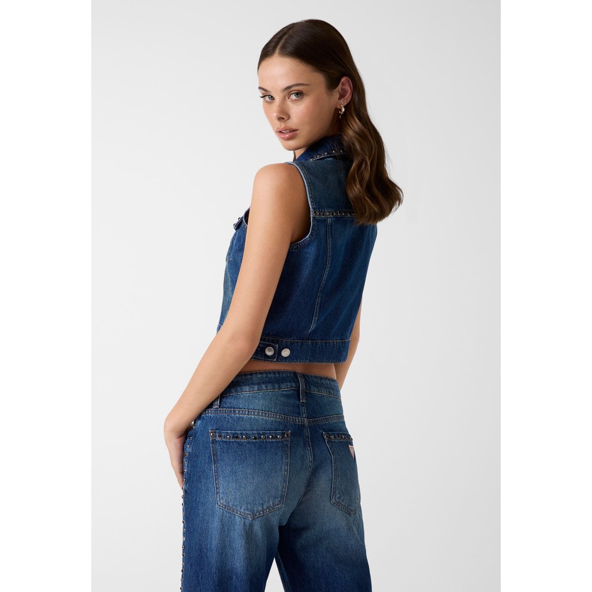 Veste En Denim bleu, GUESS