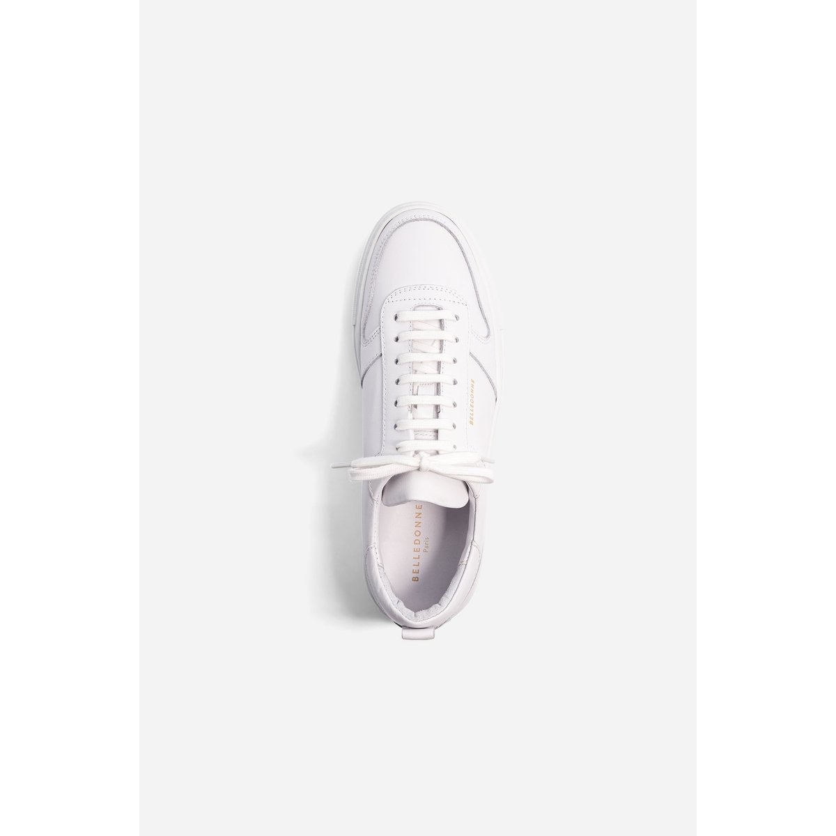 Basket cuir B0 blanc, BELLEDONNE