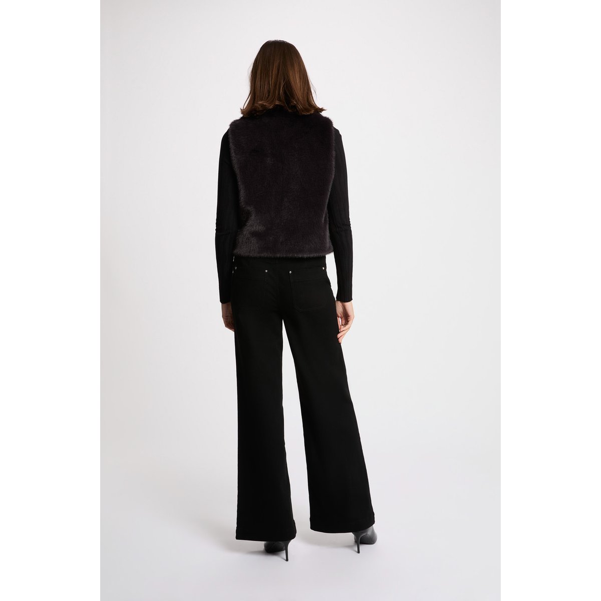 Veste sans manches noir, MORGAN