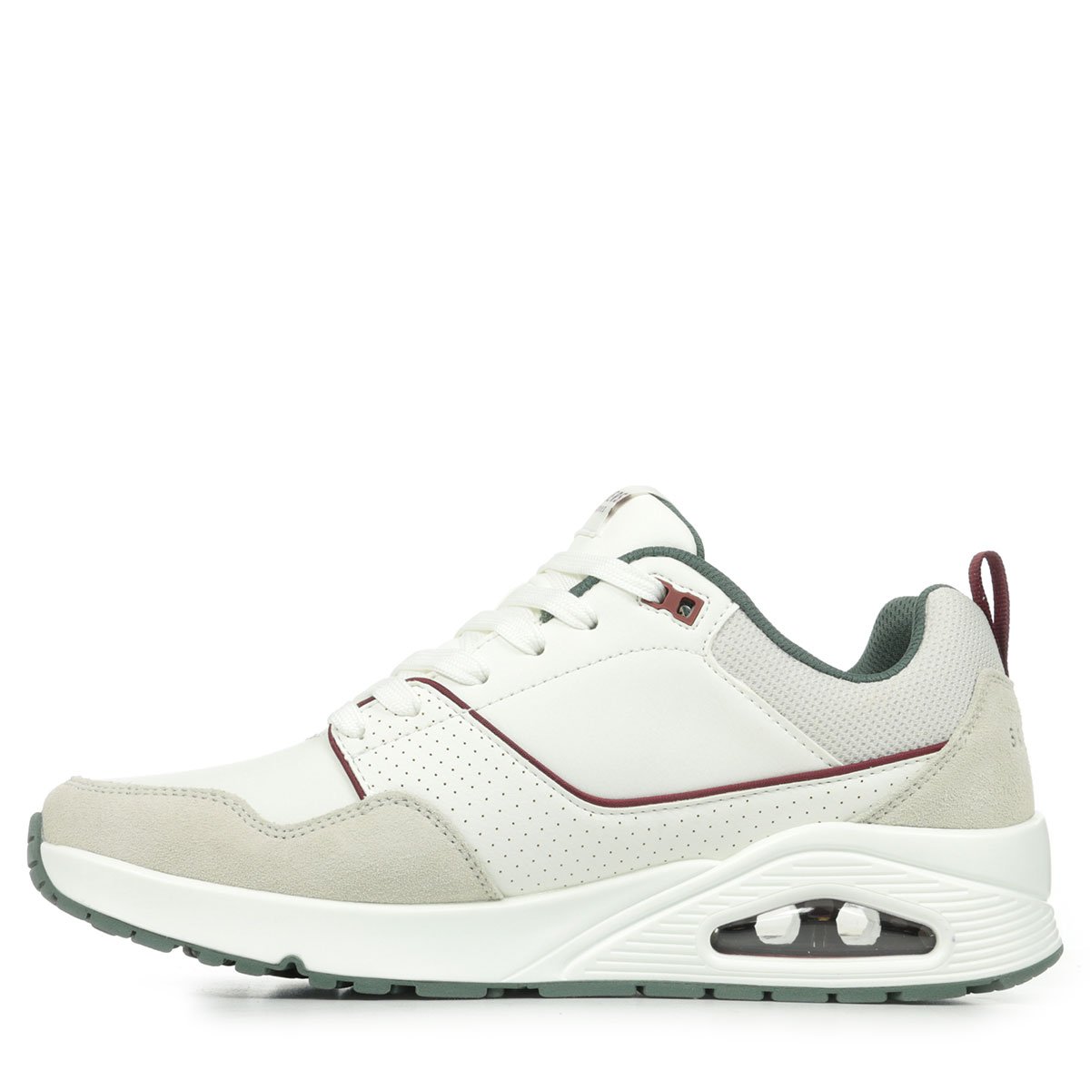 Baskets Uno Retro One white green, SKECHERS