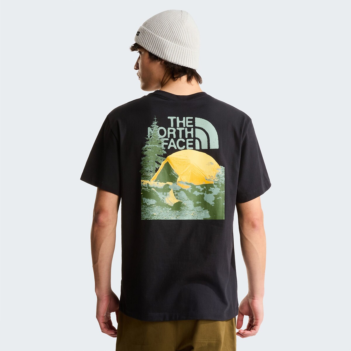 Back Print Short Sleeve T-Shirt black, THE NORTH FACE