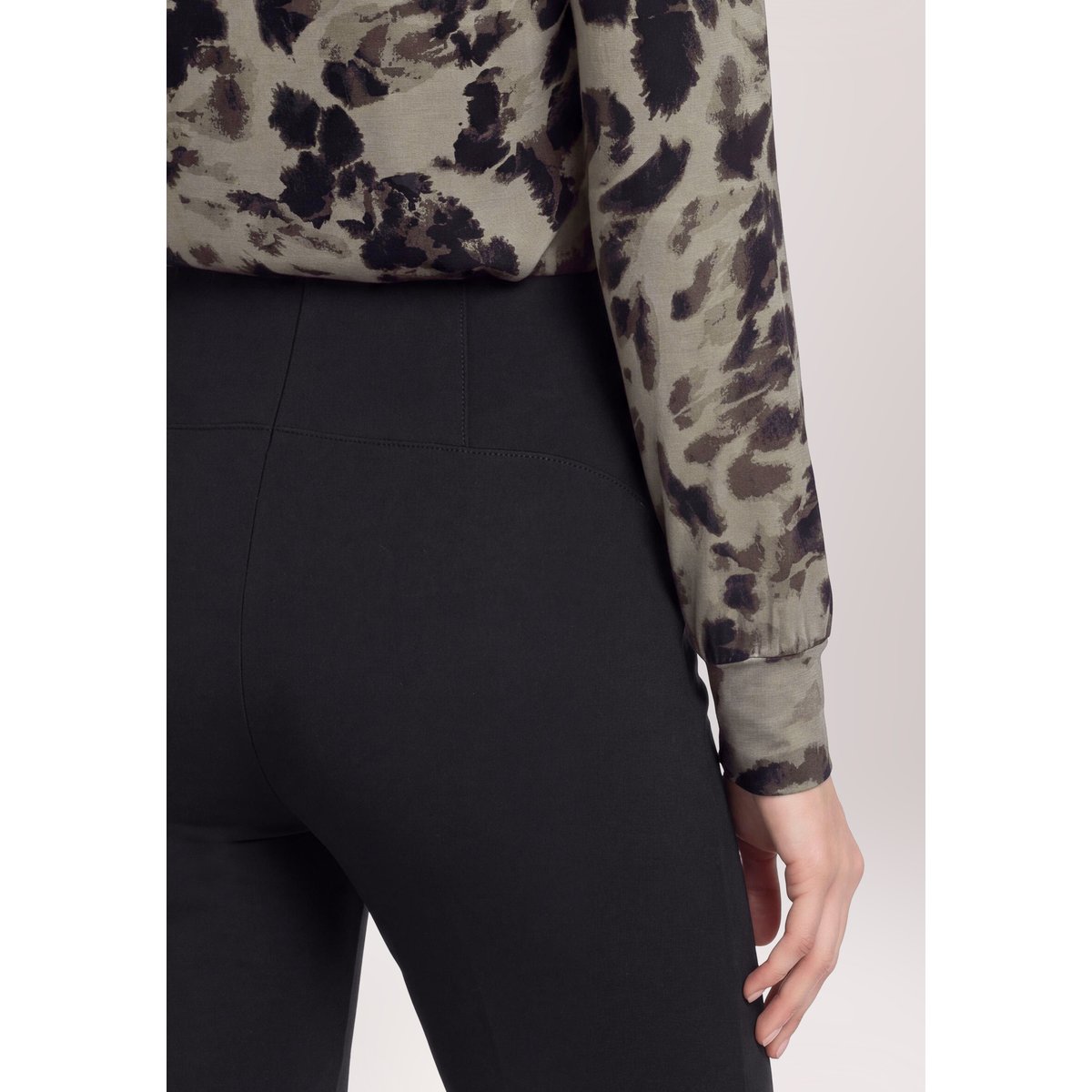Pantalon stretch à taille élastique noir, BETTY BARCLAY