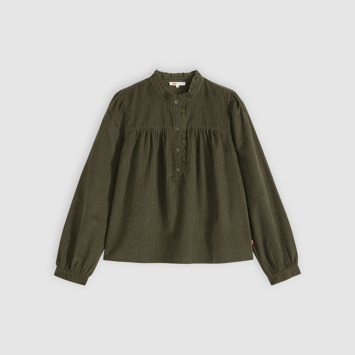 Blouse manche longue Perla velours vert - olive night, LEVI'S
