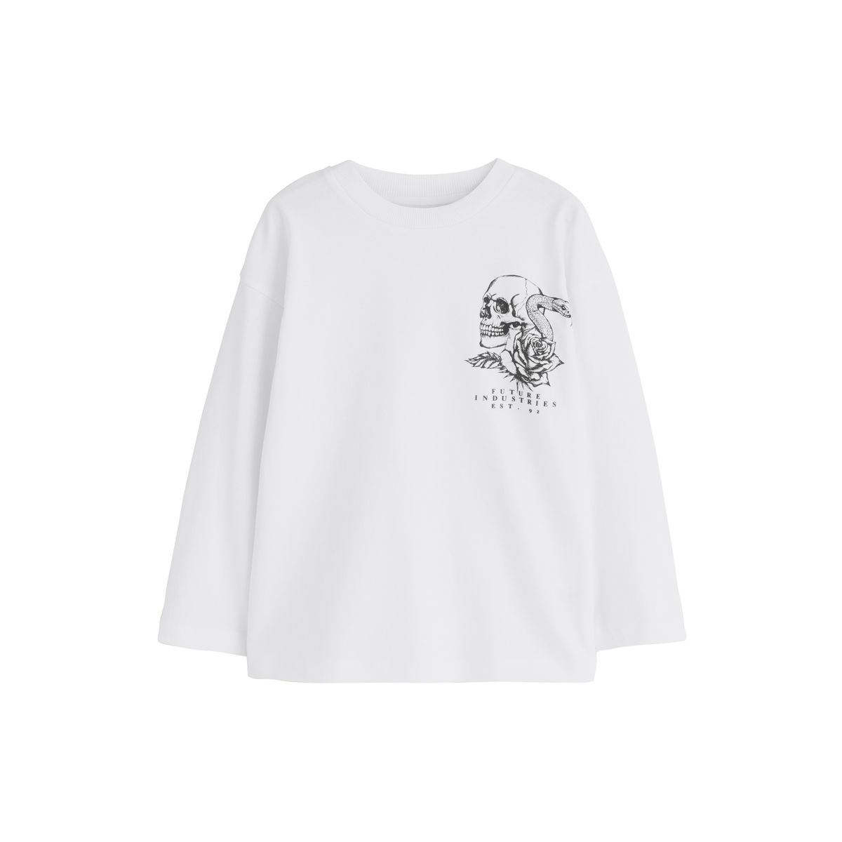 T-shirt décontracté à motif, lot de 3 gris/blanc/ciment, NEXT