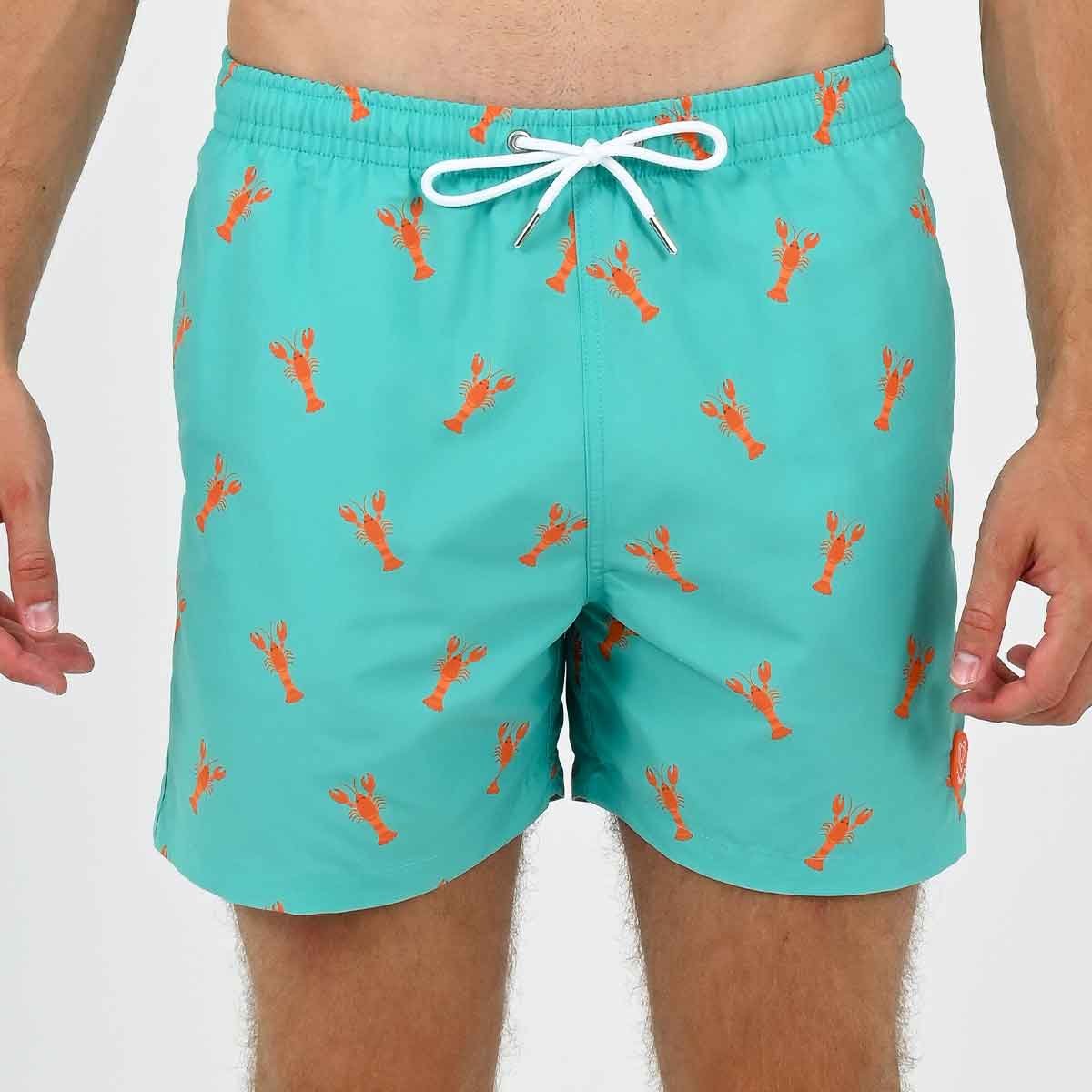 Short de bain L'Immergé aqua turquoise, VENDREDI