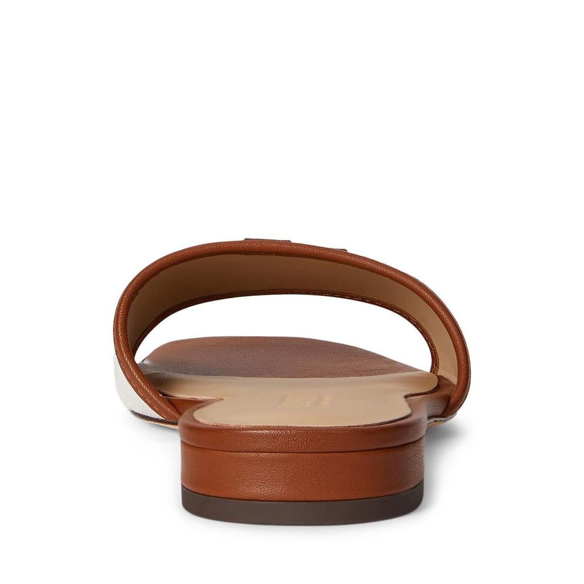 Sabot bassi EVERLEY bianco/cognac, LAUREN RALPH LAUREN