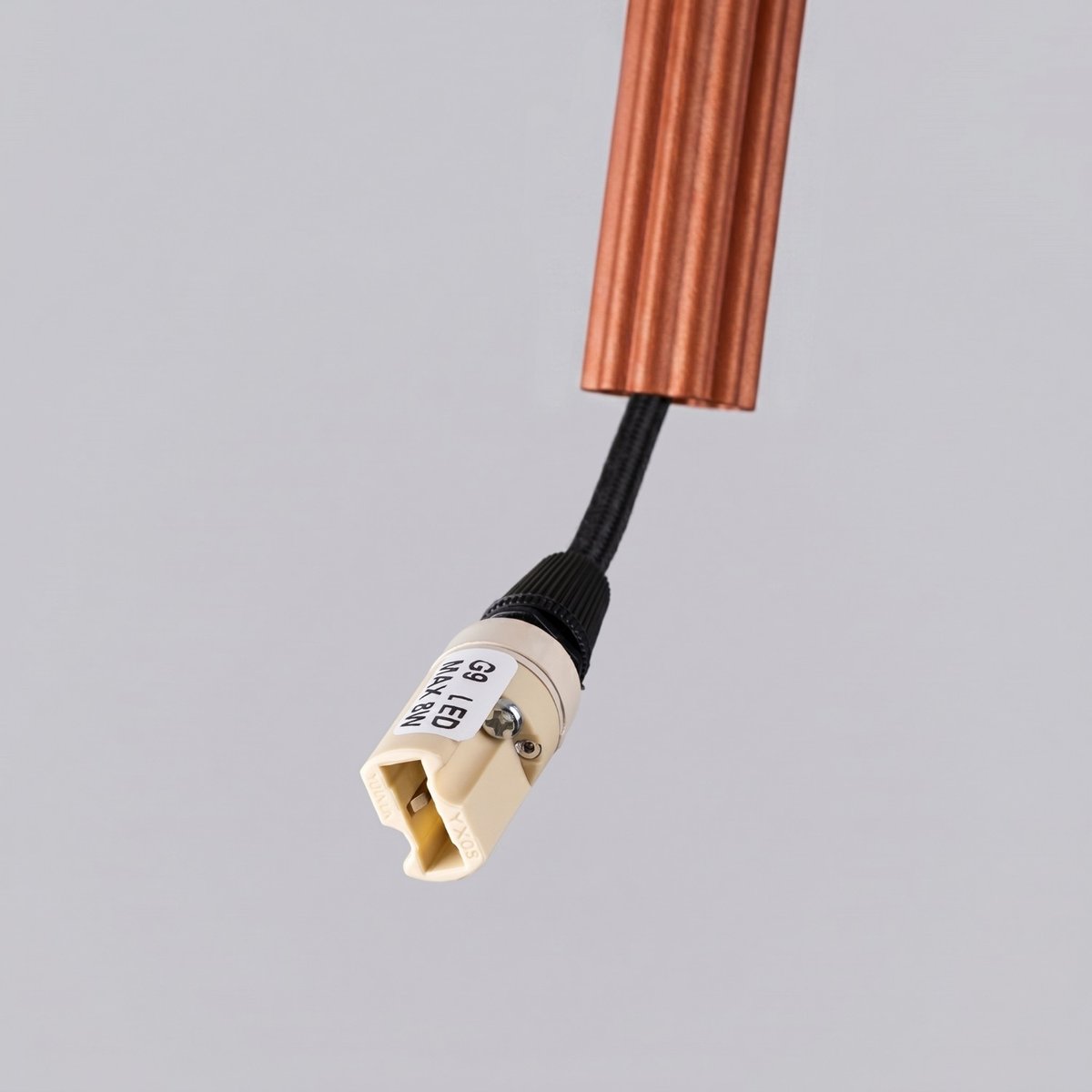 Suspension Acier Ocre Rouge G9 1 Arche ocre rouge, EDEN