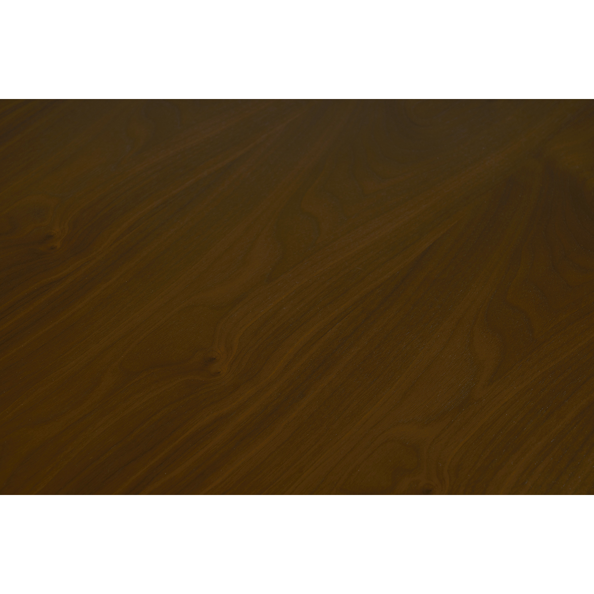 Table à manger rectangulaire scandinave bois foncé noyer L150 cm LEENA marron, MILIBOO