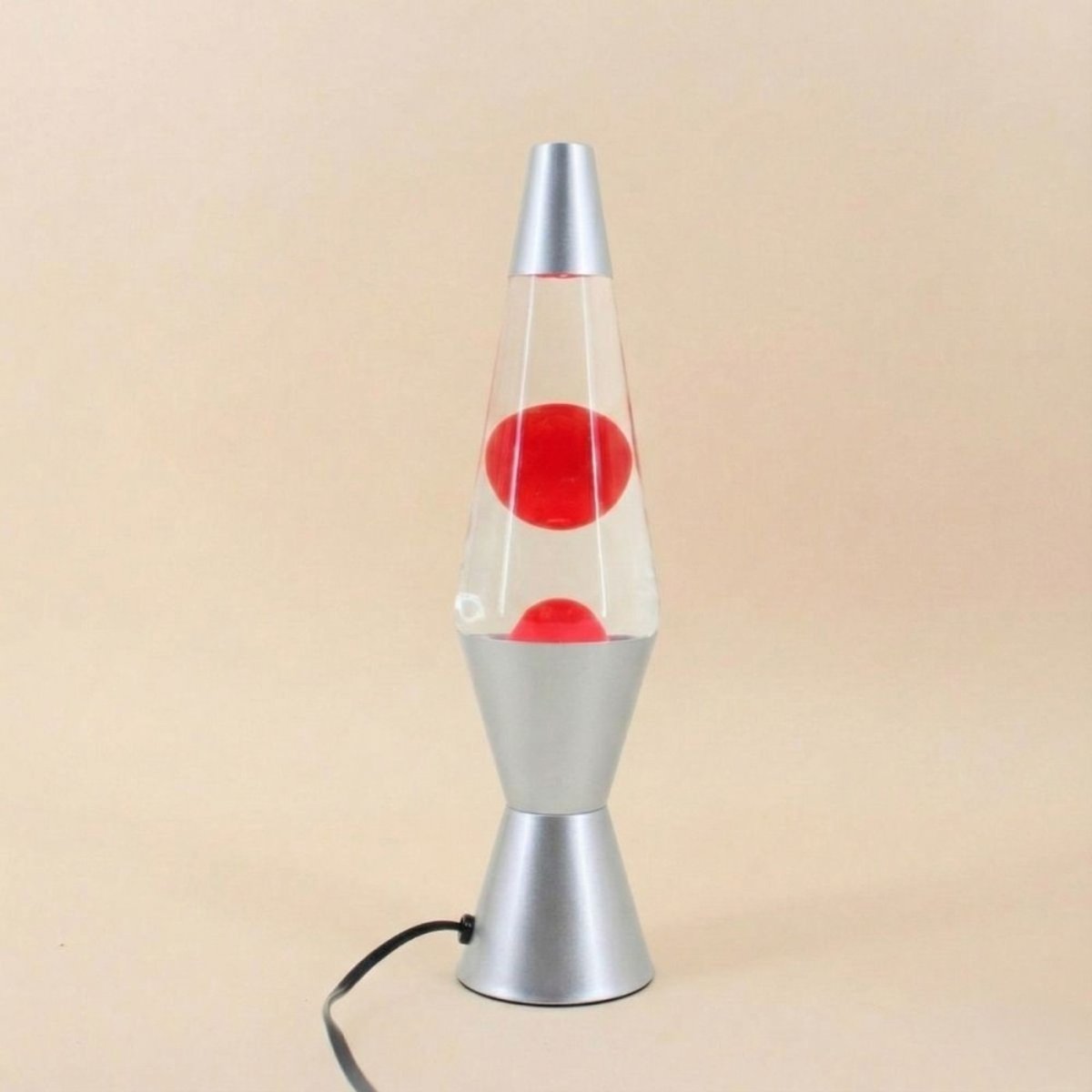 Lampe lave 37cm rouge, ORNAMI