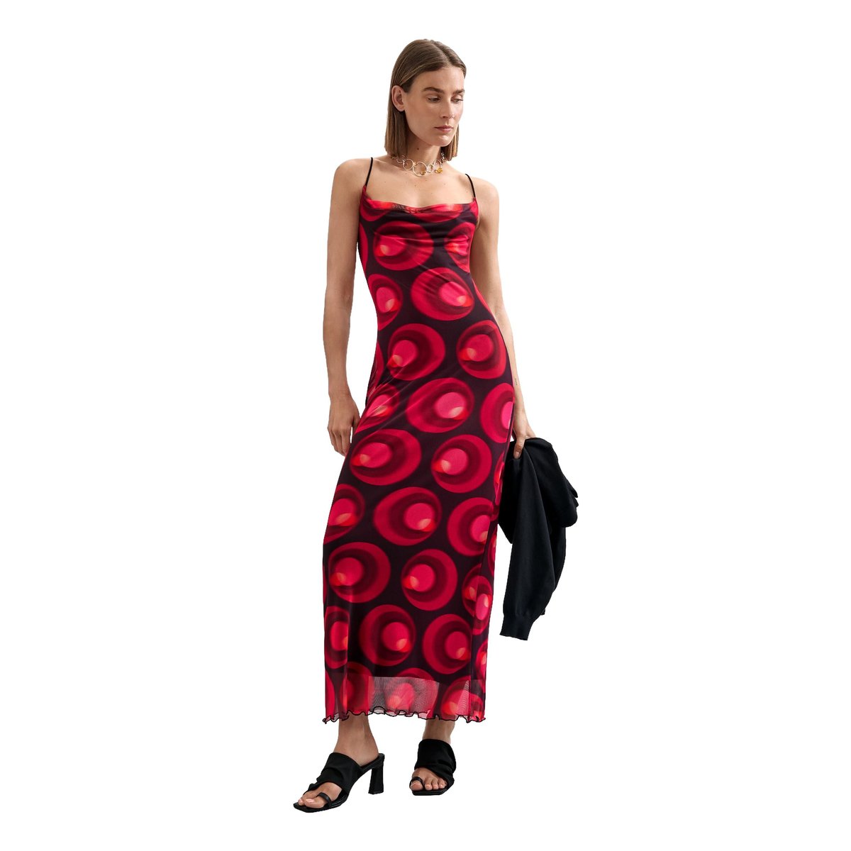 Robe en maille 2 en 1 noir, DESIGUAL