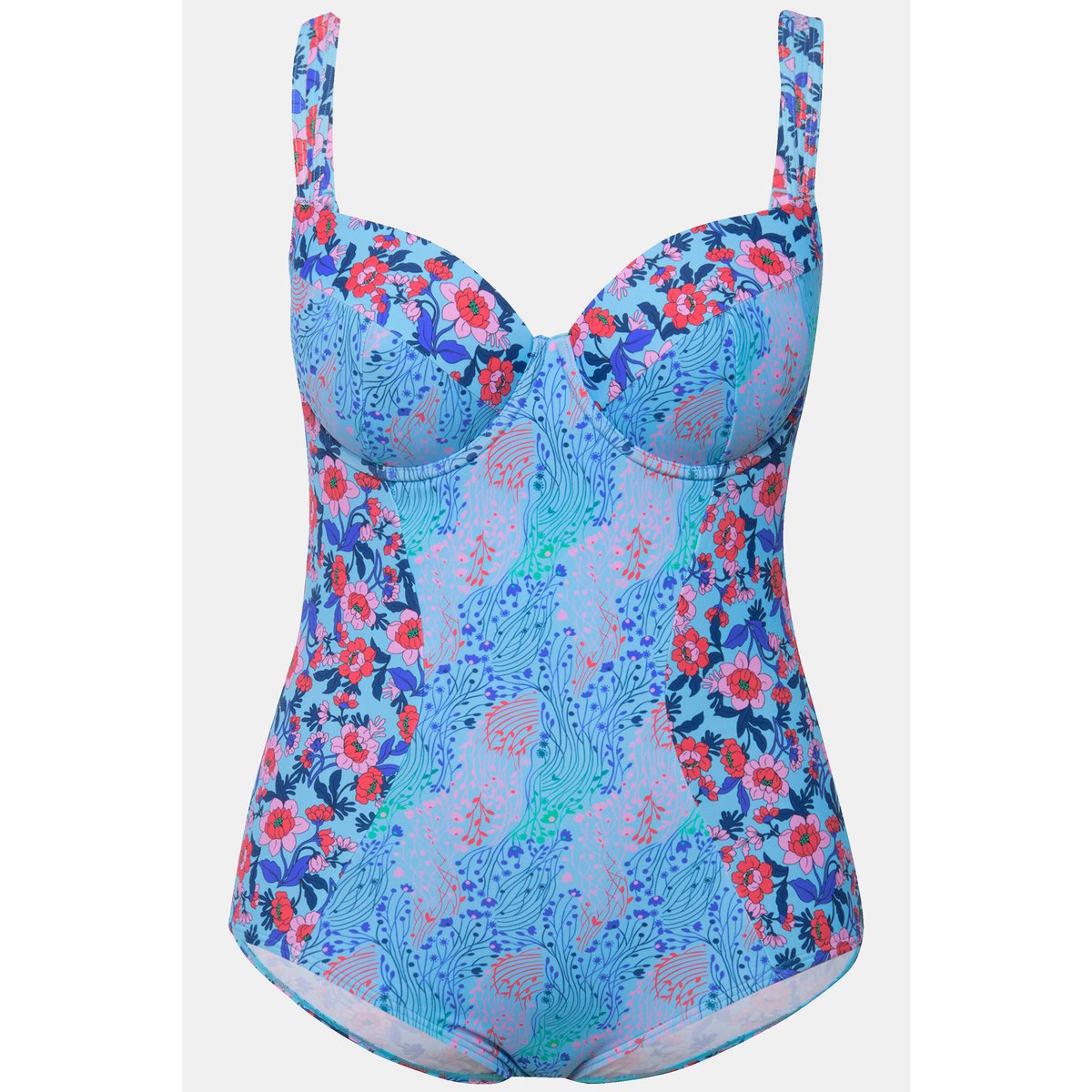 Maillot de bain à bretelles réglables. saphir clair, ULLA POPKEN