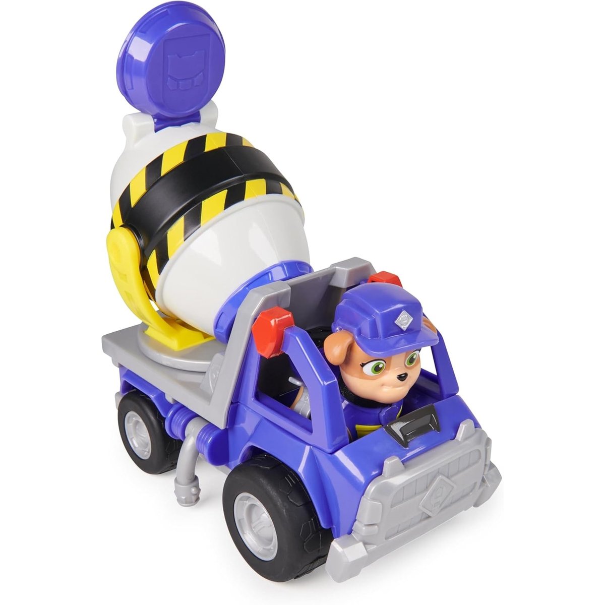 Rubble & Crew - Véhicule de construction de bétonnière avec figurine mixte multicolore, SPIN MASTER