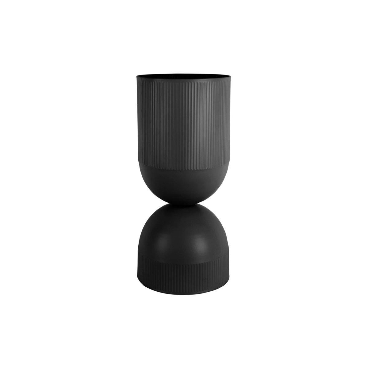 Pot De Fleurs Métal TONAR XL noir, PRESENT TIME