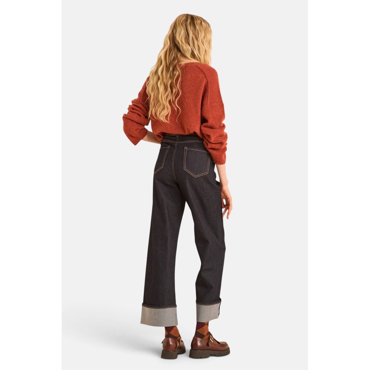 Jean droit cropped SCOTTY rinse, Maison 123
