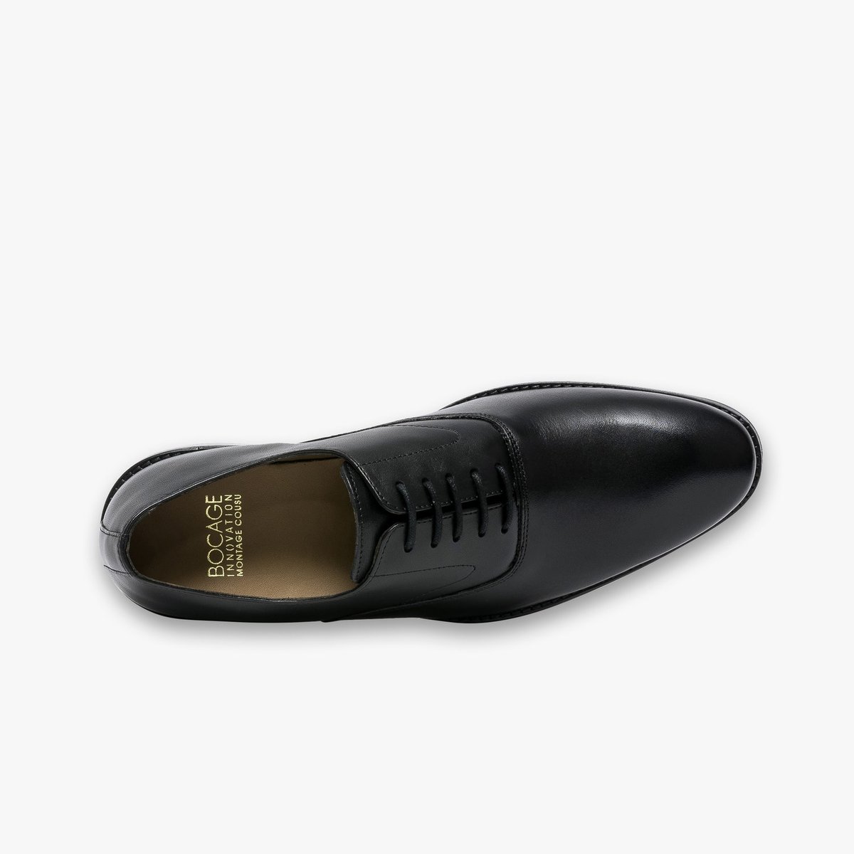 Derby en cuir LUCIAN noir, BOCAGE