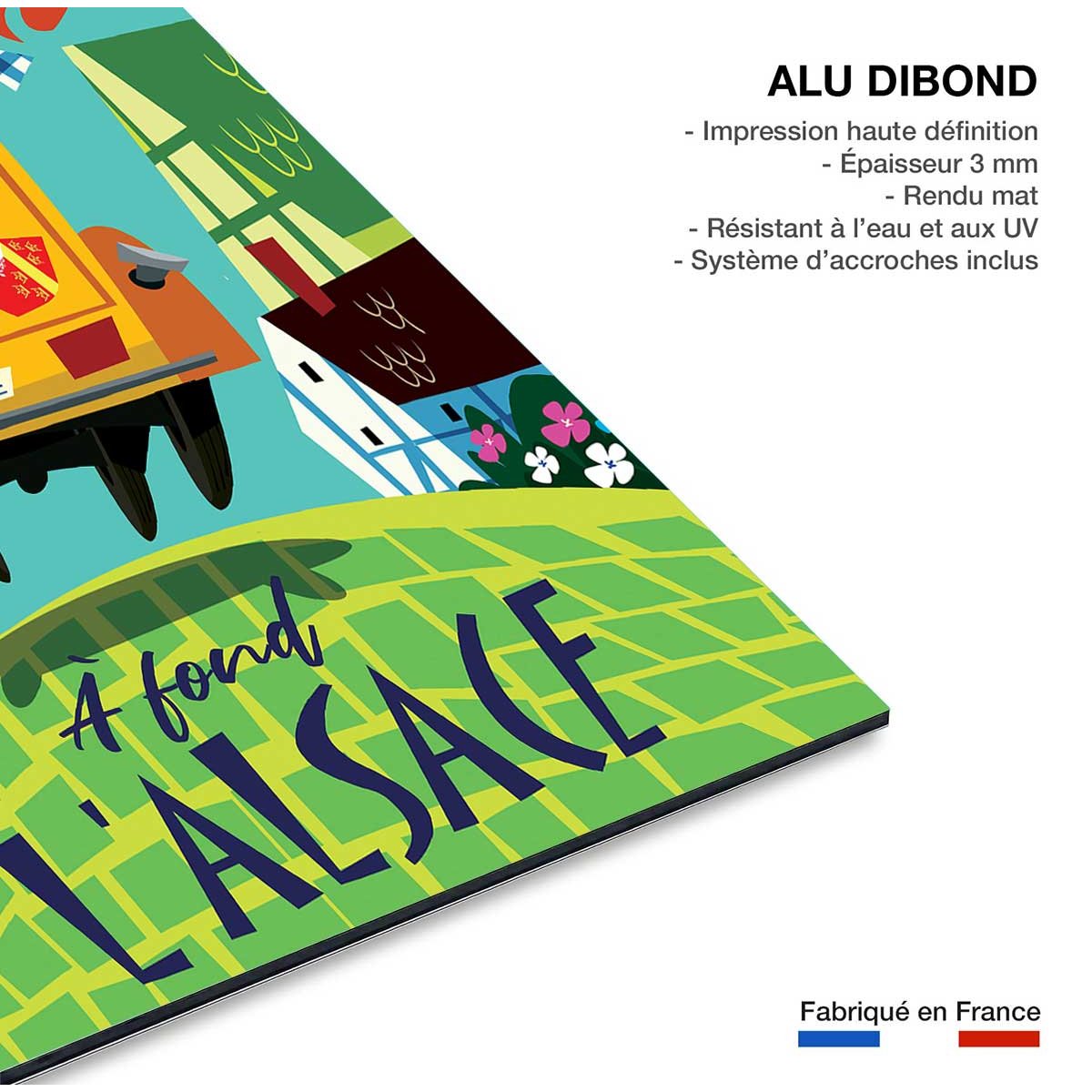 Tableau l'alsace en dodoche tableau alu dibond, HEXOA