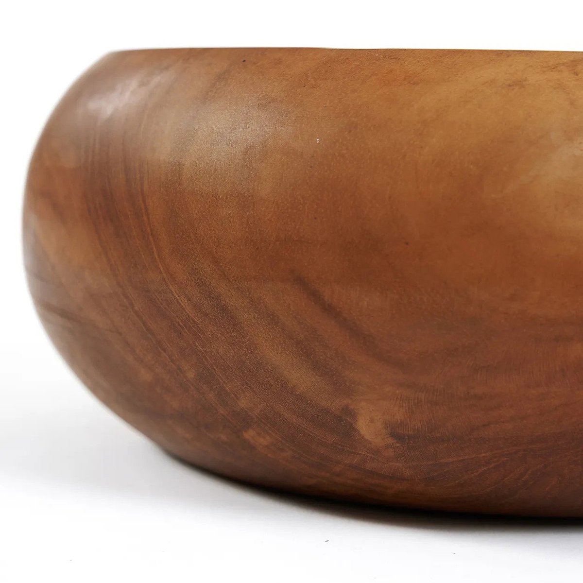 Coupe à fruits en bois de teck TEAK ROOT beige, BAZAR BIZAR