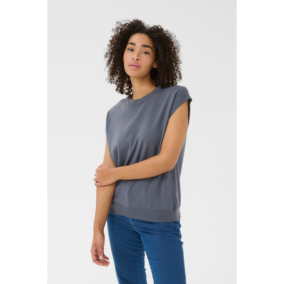 Waistcoat gris turbulence, KAFFE