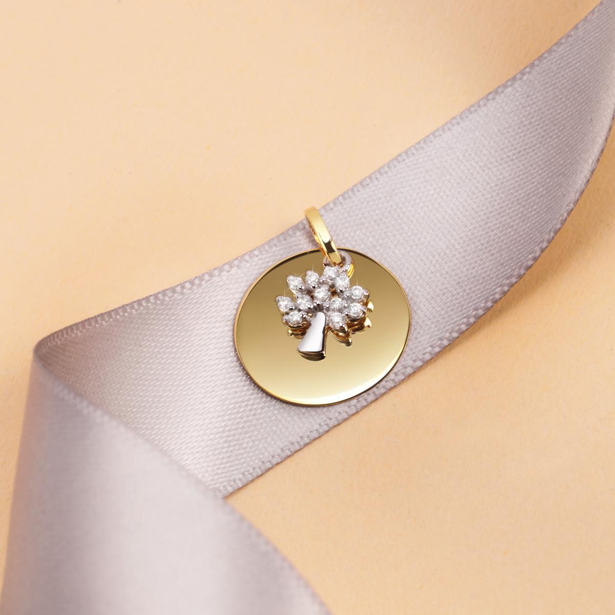 Pendentif En Or Jaune 375 Lady or jaune, BLUESPIRIT