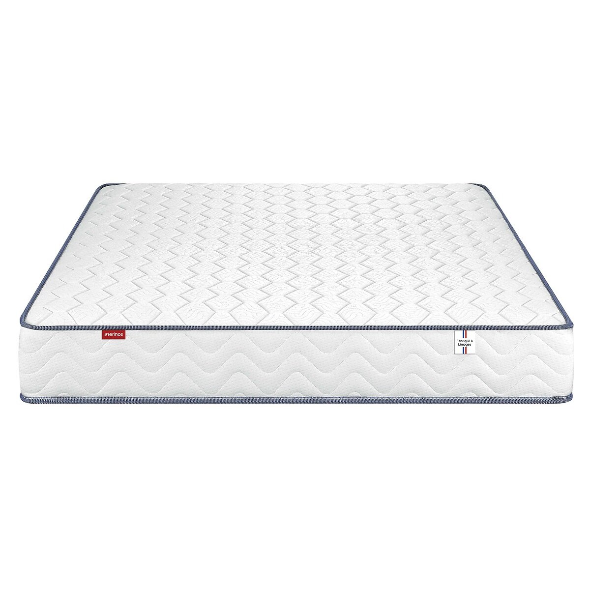Matelas ressorts ensachés livré roulé, Smiling blanc, MERINOS