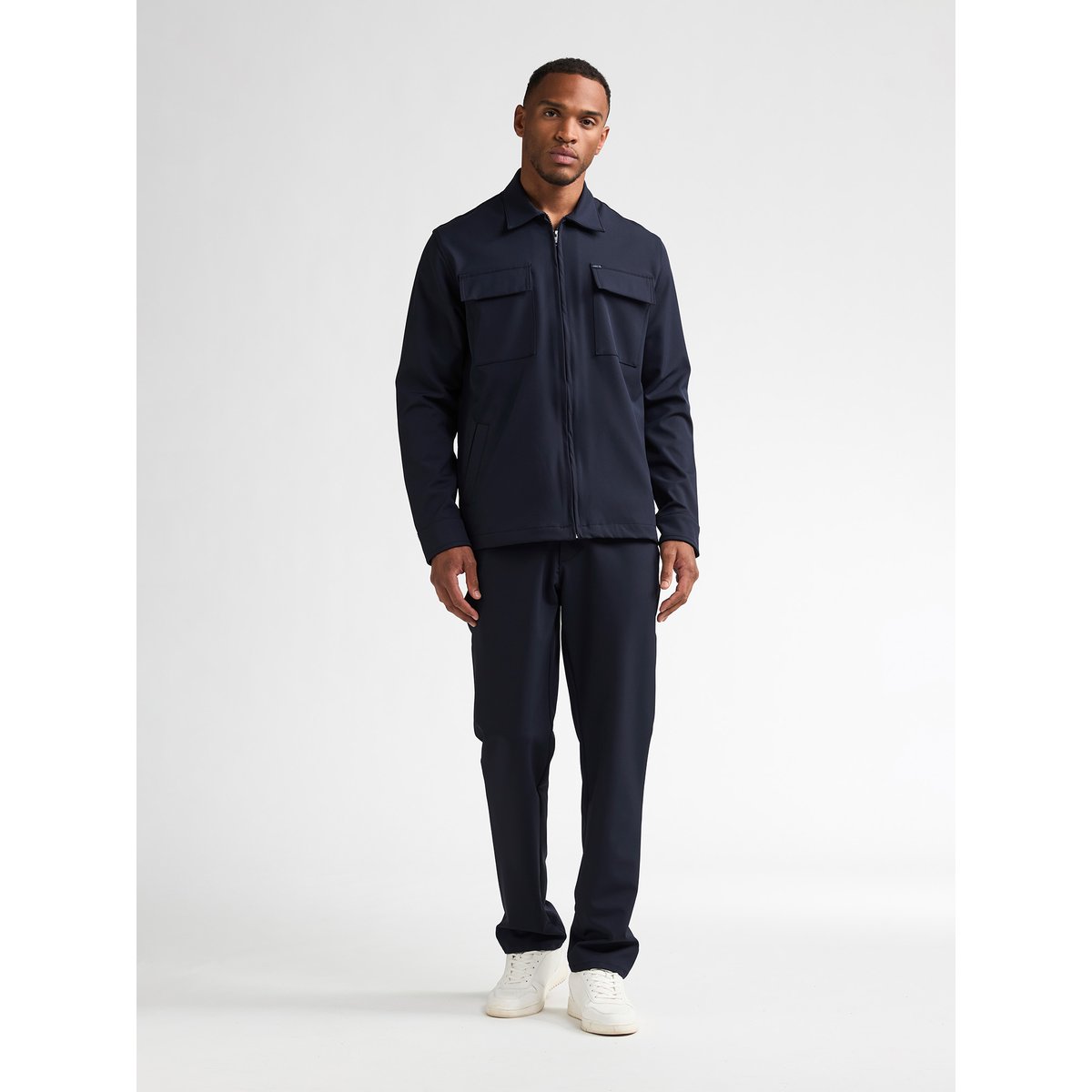 Surchemise technique à fermeture zippée millline bleu royal navy, PETROL INDUSTRIES