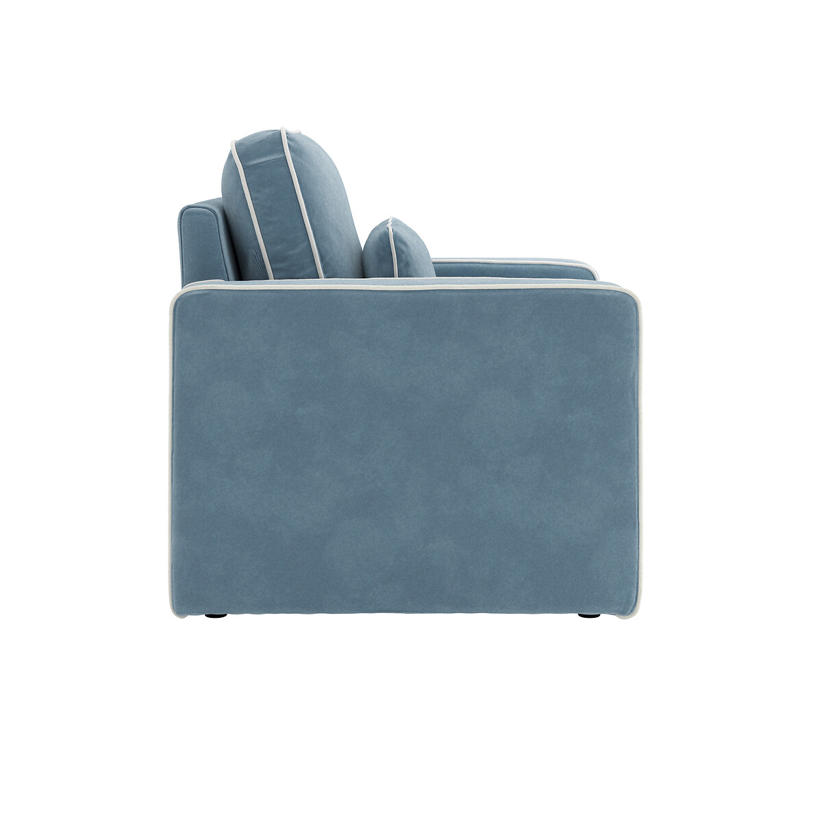 Dunley Contrast Piping Upholstered Armchair blue, ÉDITÉ