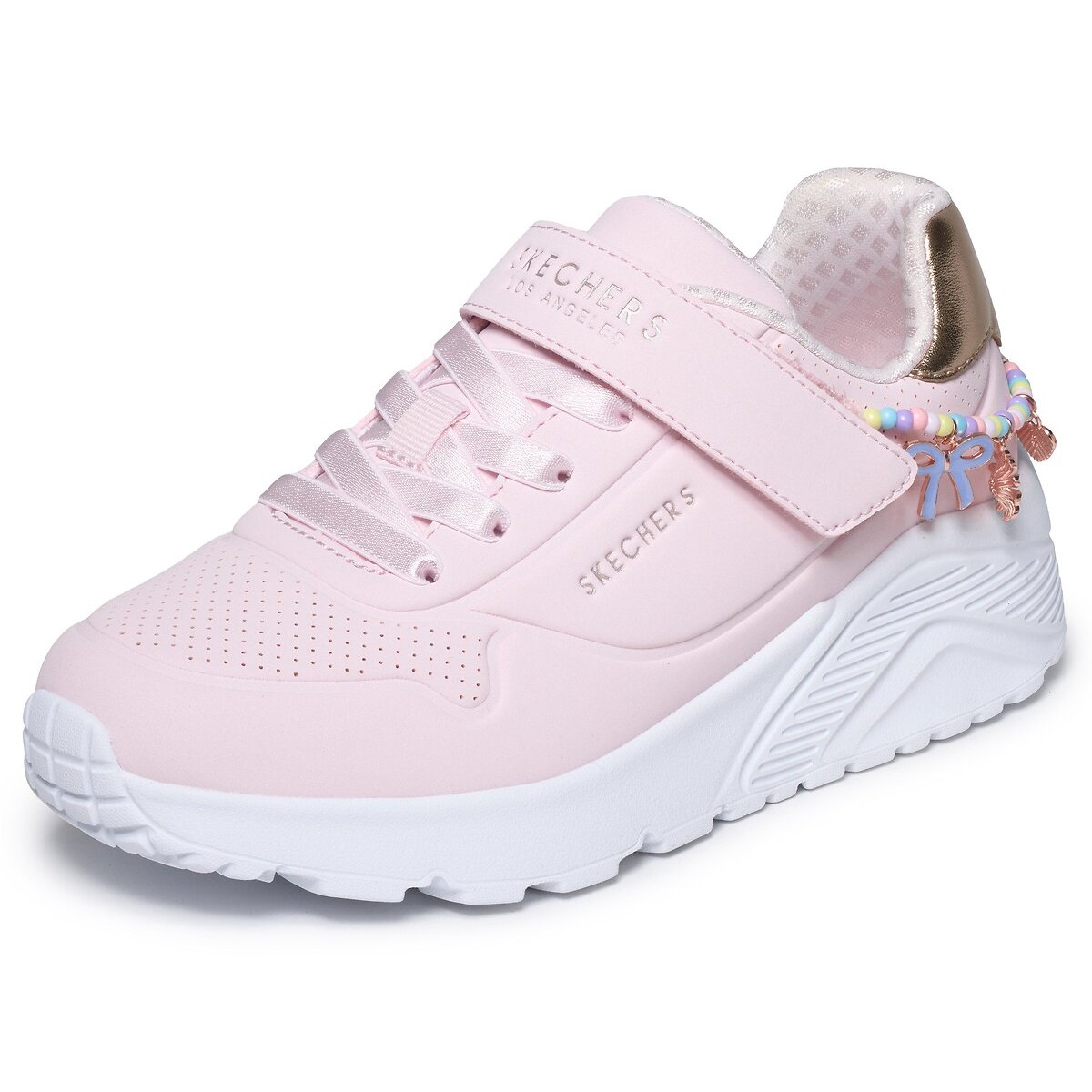 Kids Uno Lite Charming Style Trainers pale pink, SKECHERS
