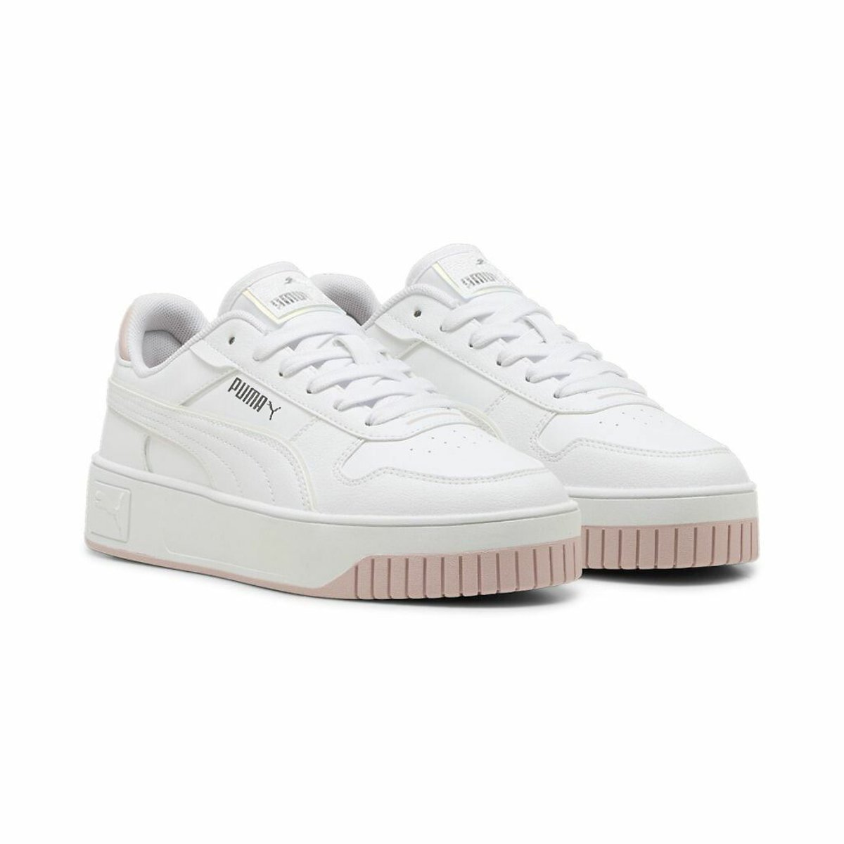 Carina street holo 2.0 trainers in leather white mauve Puma La Redoute