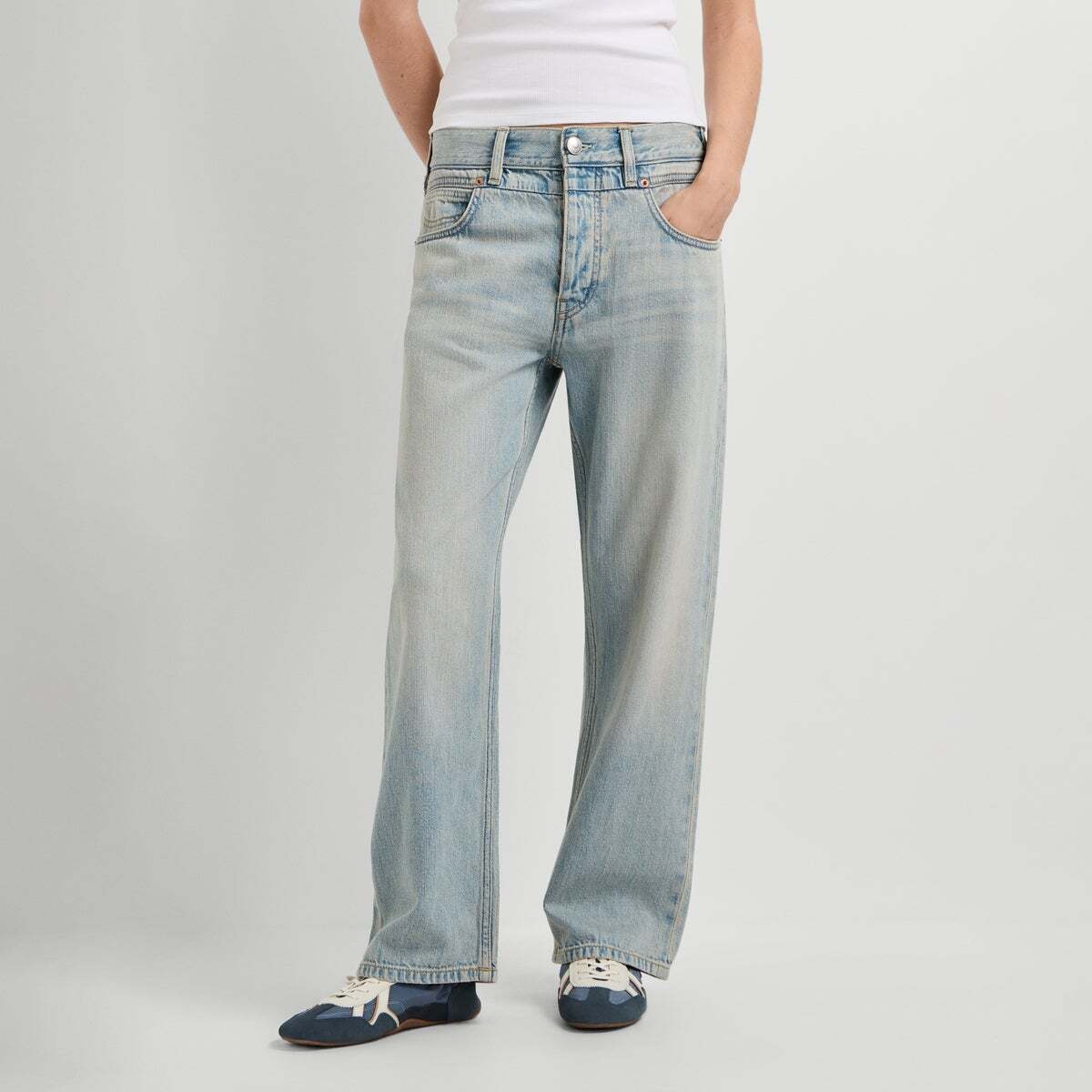 Craft - Jean Coupe Boyfriend, Taille Moyenne lumière teintée, PEPE JEANS