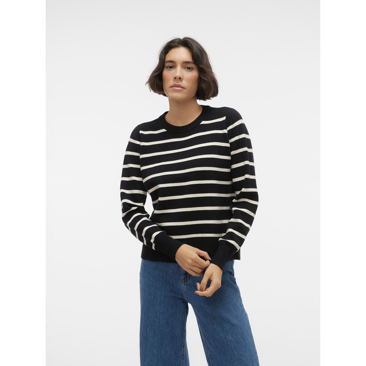 Pull En Maille noire - black, VERO MODA